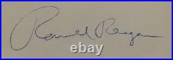 President Ronald Reagan Signed Autograph PSA/DNA Authenticated