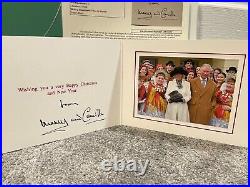 Prince Charles + Camilla Bowles signed JSA COA Card Queen Elizabeth King psa bas