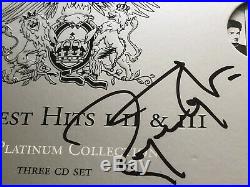 Queen Brian May Roger Taylor CD Freddie Mercury Bohemian Rhapsody UACC signed x2