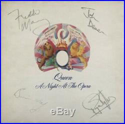 Queen GENUINE FULLY SIGNED Night at the Opera LP Album Autograph Mercury