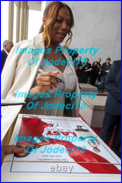 Queen Latifa Signed Autographed LAST HOLIDAY 12x18 Photo EXACT Proof JSA COA