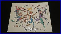 Quentin Blake Illustrator signed autographed photo Charlie & Chocolate Factory