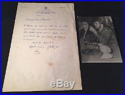 RARE 1959 Cuba CHE GUEVARA Signed Letter ALS on OFFICIAL STATIONERY with PHOTO