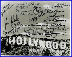 RARE! Hollywood Sign Signed (X16) 10X8 Color Photo Autograph World COA