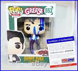 RARE John Travolta Signed Danny Zuko Grease Autograph Funko POP PSA JSA BAS