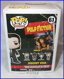 RARE John Travolta Signed Vincent Vega Pulp Fiction Autograph Funko POP PSA JSA