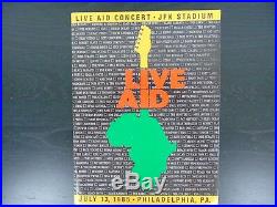 RARE Live Aid-1985 Multi Signed Original Program Todd Mueller COA