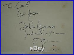 REDUCED! John Lennon and Yoko Ono Autographed Photo (from the White Album)
