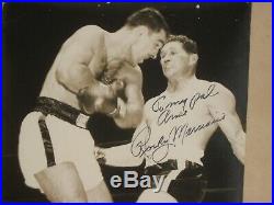 ROCKY MARCIANO Signed Photo The Ring RARE Boxing Autograph Authentic Auto Framed