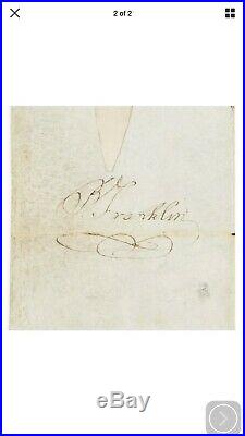 Rare BENJAMIN FRANKLIN Signed 200yr Old Document 1787 JSA/PSA