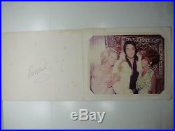 Rare Elvis Presley Jsa Certified Authentic Signed Las Vegas Portfolio Autograph