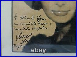 Rare Vintage Sophia Loren Autograph Signed Photo 1962