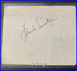 Rat Pack Signed Autographed Frank Sinatra Dean Martin Sammy Lawford PSA/DNA JSA