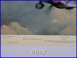 Red Tail Escort by Richard Taylor signed by 6 Tuskegee Airmen with Charles McGee