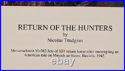 Return of the Hunters by Nicolas Trudgian autographed by Luftwaffe Jet Aces