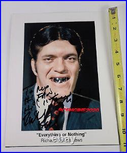 Richard Kiel Jaws signed Print GameStop Everything or Nothing Autograph RARE