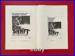 Richard Roundtree In Person Signed Mgm Pressbook For The 1971 Film Shaft