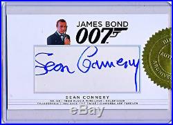 Rittenhouse James Bond 007 Sean Connery Cut Autograph Auto Signed QTY AVAIL