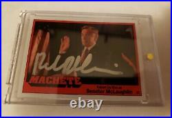 Robert De Niro Signed 2013 Geekroom Machete Card Beckett Witness Autograph Leaf