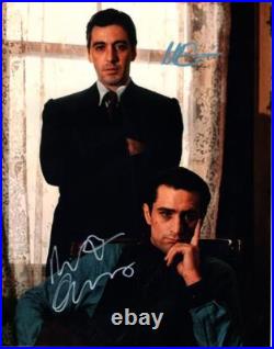 Robert DeNiro Al Pacino 11x14 Autographed signed Photo Picture and COA