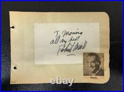 Robert Merrill Signed Autograph Album Page PSA/DNA Metropolitan Opera Baritone