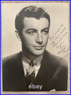 Robert Taylor Signed Autograph Photo Very Early With Birth & Stage Name
