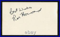 Ron Howard signed autograph Vintage 3x5 card Actor Happy Days BAS Cert