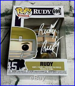 Rudy Ruettiger Autographed Notre Dame Football Pop Funko JSA COA