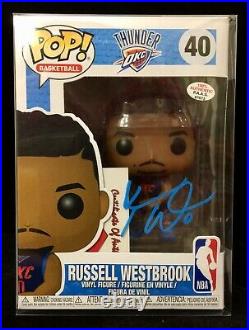 Russell Westbrook Autographed/Signed Funko Pop with COA