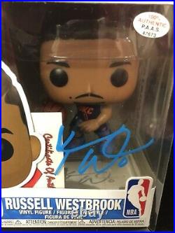 Russell Westbrook Autographed/Signed Funko Pop with COA