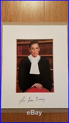Ruth Bader Ginsburg RBG Autograph JSA Certificate COLOR Photo Signed