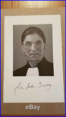 Ruth Bader Ginsburg RBG Autograph JSA Certificate Signed