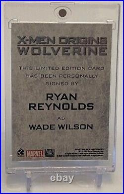 Ryan Reynolds As Deadpool 2009 X-men Origins Wolverine Autograph Auto Card Sp