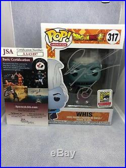 SDCC DBZ Metallic Whis #317 Autographed by Ian Sinclair JSA Certified Funko Pop