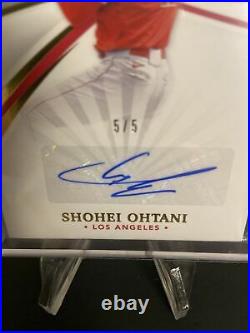 SHOHEI OHTANI 2021 Immaculate Collection Auto Los Angeles Angels # to /5