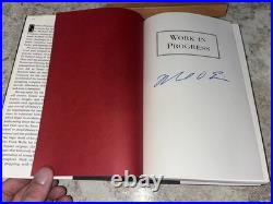 SIGNED/ AUTOGRAPHED 1st Edition Work in Progress Disney CEO Michael Eisner Book