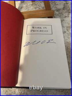 SIGNED/ AUTOGRAPHED 1st Edition Work in Progress Disney CEO Michael Eisner Book
