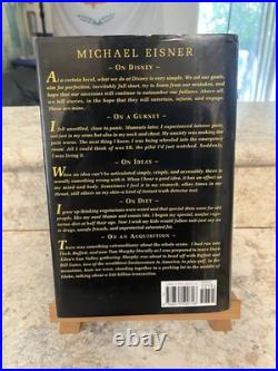 SIGNED/ AUTOGRAPHED 1st Edition Work in Progress Disney CEO Michael Eisner Book