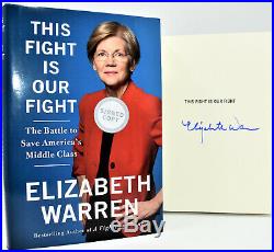 SIGNED AUTOGRAPHED This Fight Is Our Fight Elizabeth Warren NEW BOOK hx D +COA