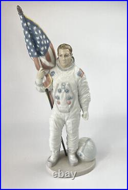 SIGNED! Lladro Apollo Landing BUZZ ALDRIN Autograph 1990 with Original Packaging