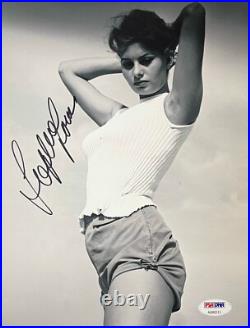 SOPHIA LOREN Autograph SIGNED 8x10 PHOTO PSA/DNA CERTIFIED AUTHENTIC AB99313