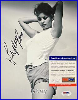 SOPHIA LOREN Autograph SIGNED 8x10 PHOTO PSA/DNA CERTIFIED AUTHENTIC AB99313
