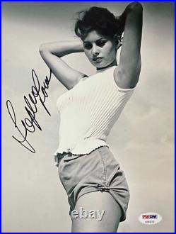 SOPHIA LOREN Autograph SIGNED 8x10 PHOTO PSA/DNA CERTIFIED AUTHENTIC AB99313