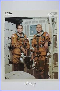 STS-3 Official NASA 8x10 Autopen Signed by Jack Lousma, C. Gordon Fullerton