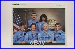STS-41-D Official NASA Autopen Signed Hartsfield, Coats, Mullane, Hawley, Walker