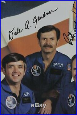 STS-8 Official Autopen Signed Truly, Brandenstein, Bluford, Gardner, Thornton