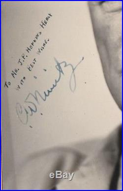 SUPER WWII US Navy Archive Signed Photos etc Nimitz, Halsey, & Others USN