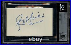 Sal Mineo d1976 signed autograph 3x5 card Plato in Rebel Without a Cause BAS
