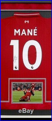 Salah Mane & Firmino Signed & Framed Liverpool F. C. Jerseys AFTAL COA