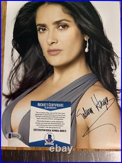 Salma Hayek Autographed Signed 8x10 Photo Certified Authentic Beckett BAS COA